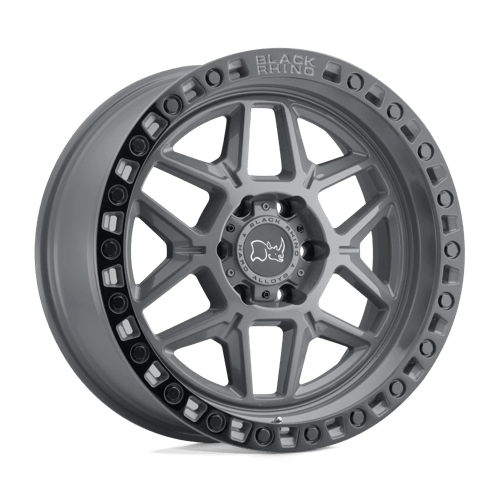 Black Rhino Hard Alloys BRKLS 18X9 6X5.5 BTL-GRY-BLKLP -12MM For Sale