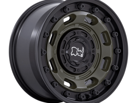 Black Rhino Hard Alloys BR007 17X8.5 6X135 5.5 OD-GRN-BLK-LP -10MM Online now