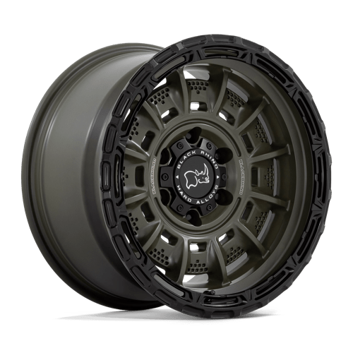 Black Rhino Hard Alloys BR002 17X9 6X5.5 OD-GRN BLK-LP -12MM Fashion