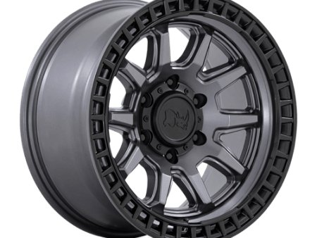 Black Rhino Hard Alloys BR001 17X8.5 5X5.0 M-GNMTL BLK-LP -10MM on Sale