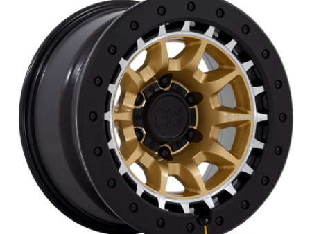 Black Rhino Hard Alloys BR016 17X8.5 5X5.0 M-GOLD-MCH -10MM Online Sale