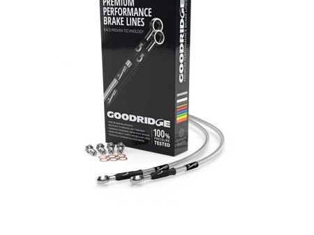 Goodridge 01-02 Triumph T955i Clear Rear SS Brake Lines on Sale