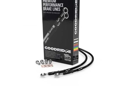 Goodridge 06-15 Triumph Street III 675 Black Front SS Brake Lines Fashion