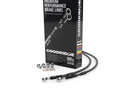 Goodridge 06-18 Triumph Daytona 675 Carbon Race Front SS Brake Lines Online now