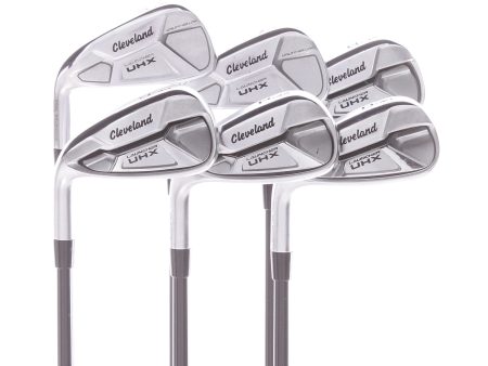 Cleveland Launcher UHX Graphite Men s Left Hand Irons 6-GW Senior Miyazaki For Sale