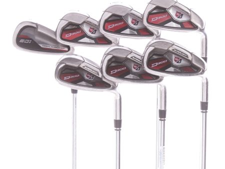 Wilson D300 Steel Men s Right Hand Irons 5-SW Uniflex - D300 Hot on Sale